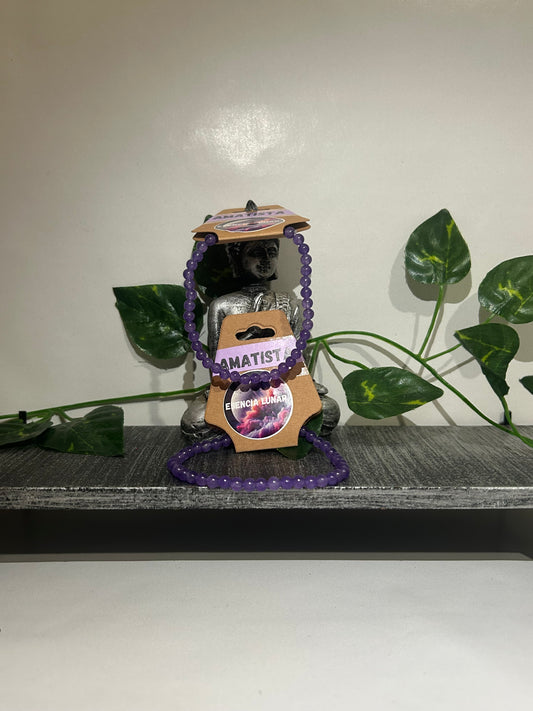 Pulsera de amatista 4mm.