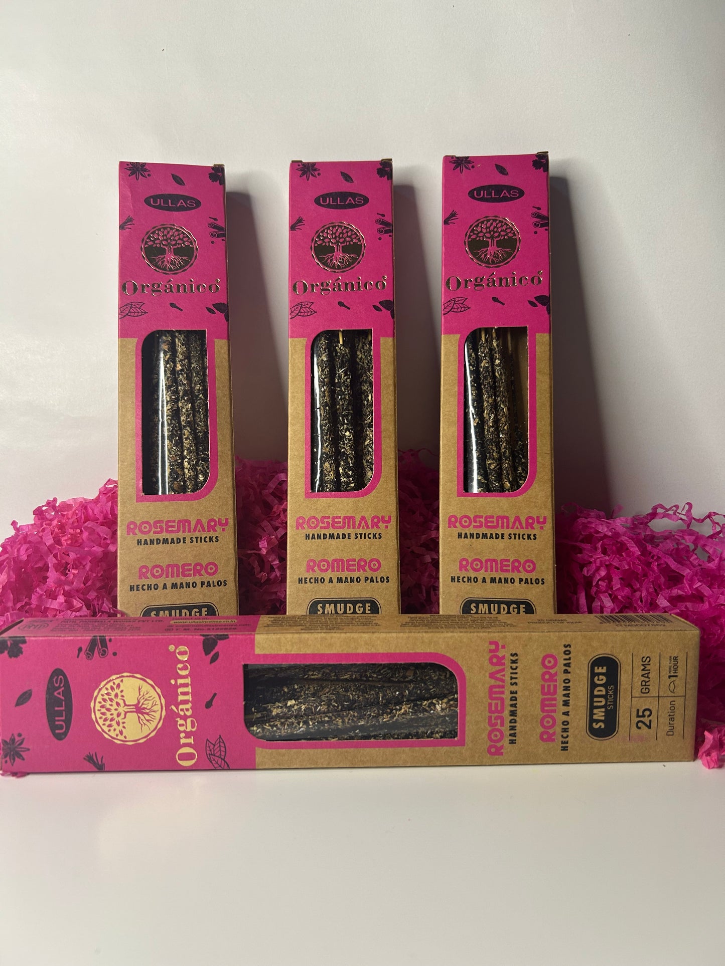 Incienso orgánico de romero.