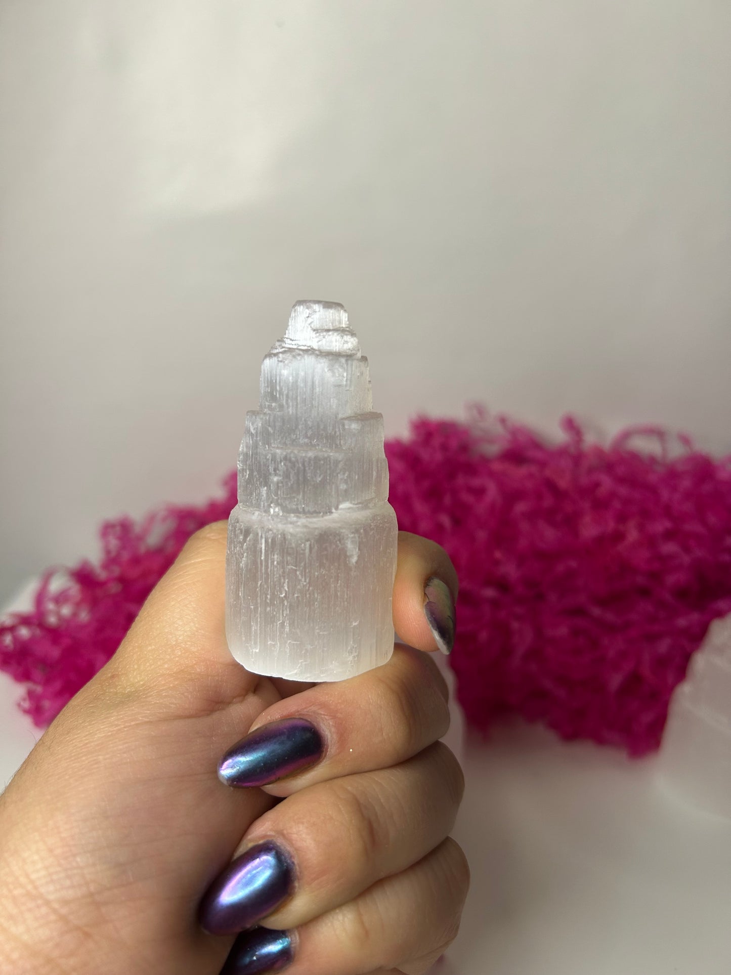 Mini monolito de selenita.