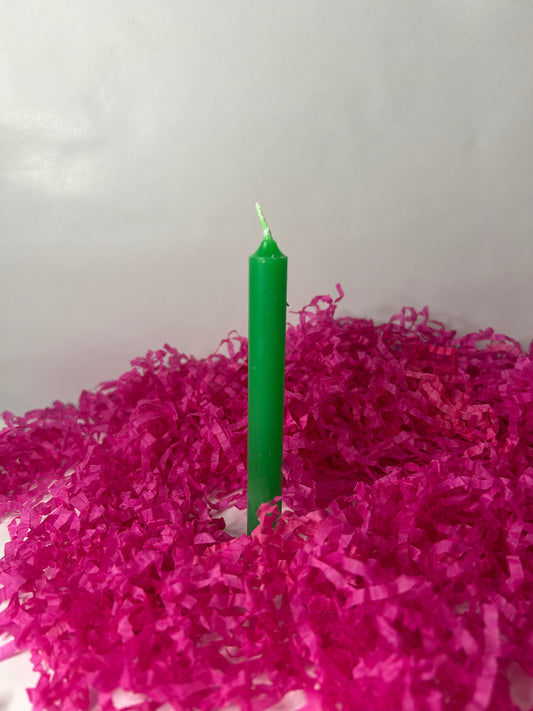Vela pequeña verde.