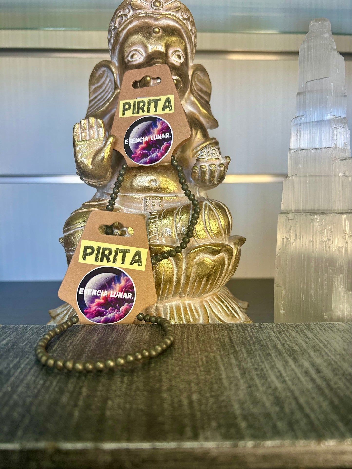 Pulsera de Pirita 4mm.