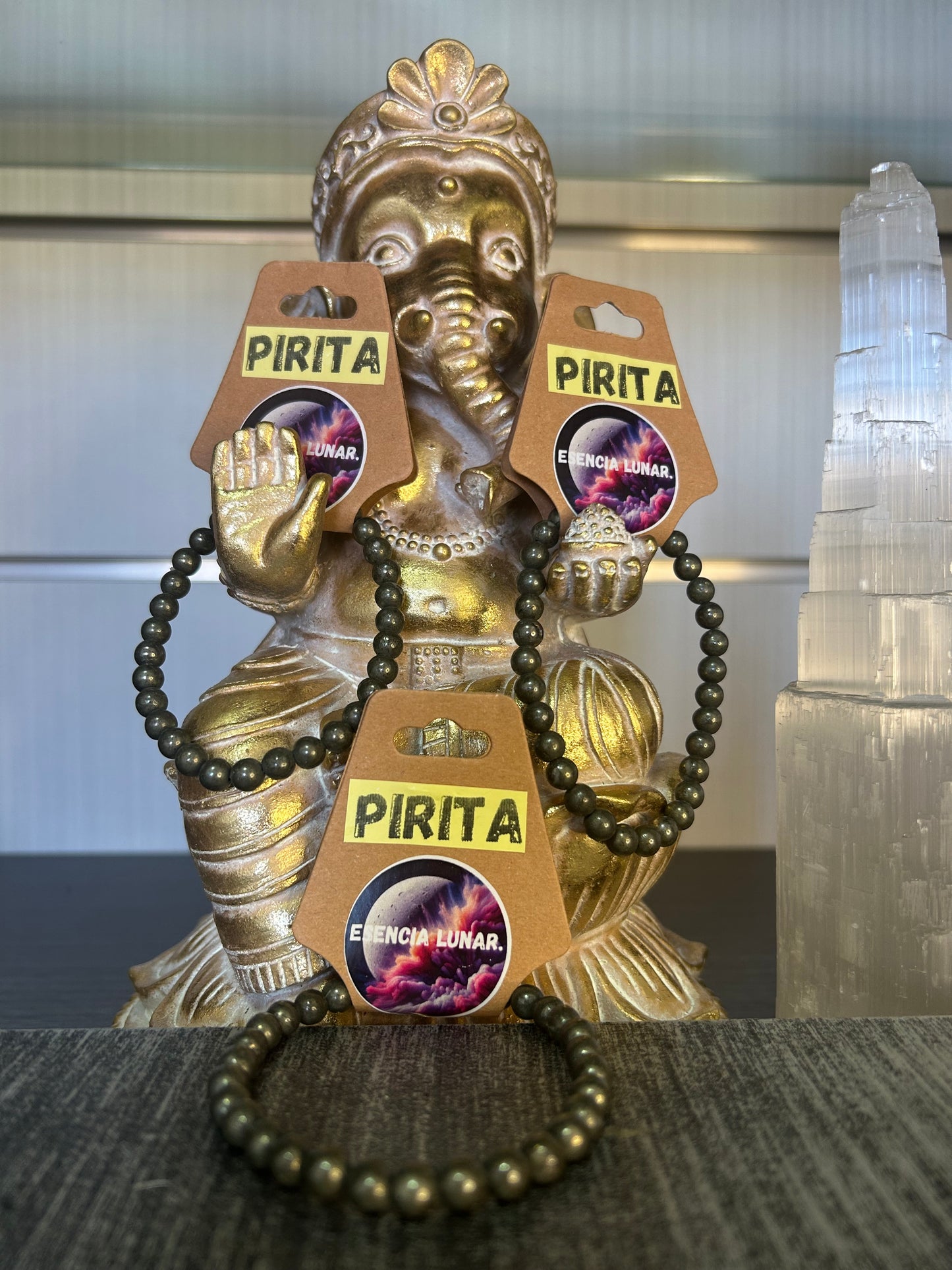 Pulsera de Pirita 6mm.