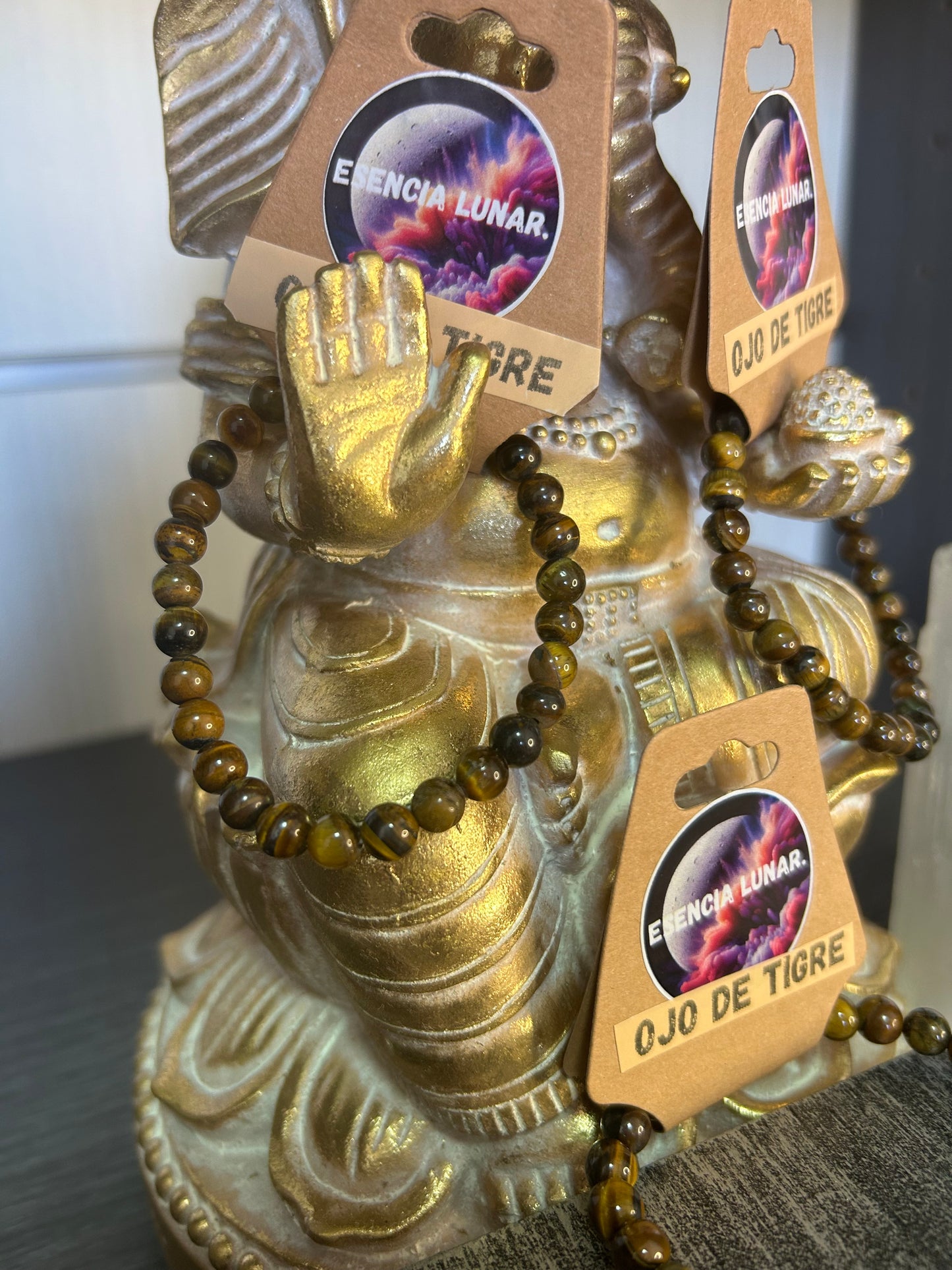 Pulsera ojo de tigre 6mm.