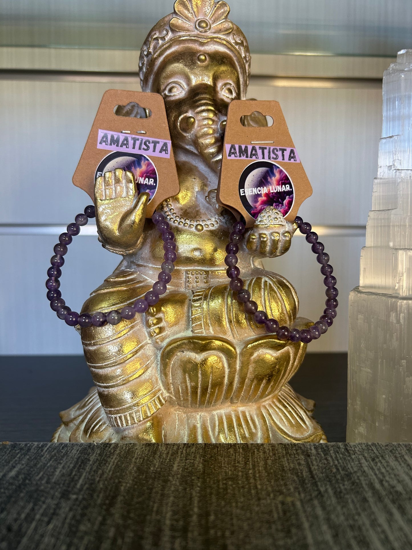 Pulsera de amatista 6mm.