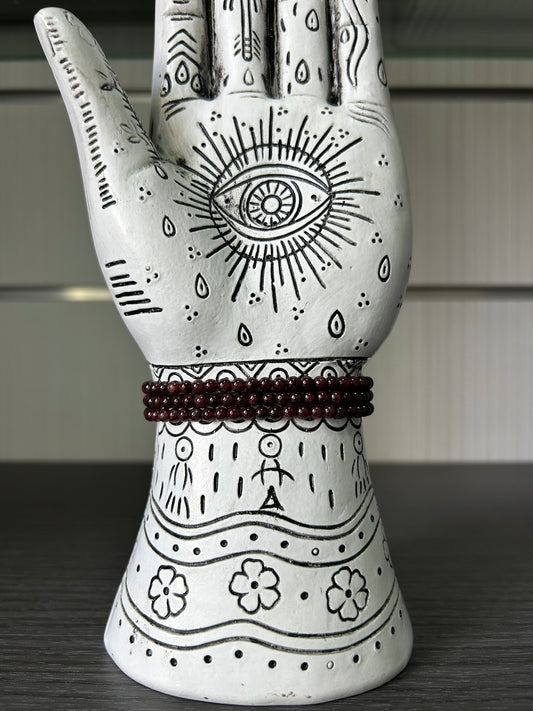 Pulsera granate 4mm.