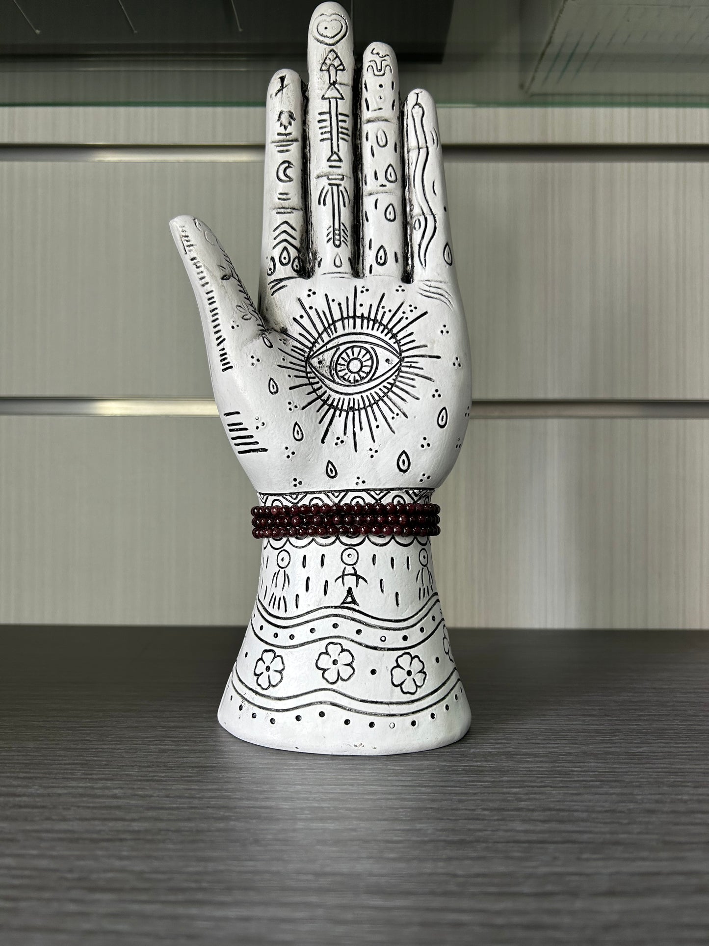 Pulsera granate 4mm.