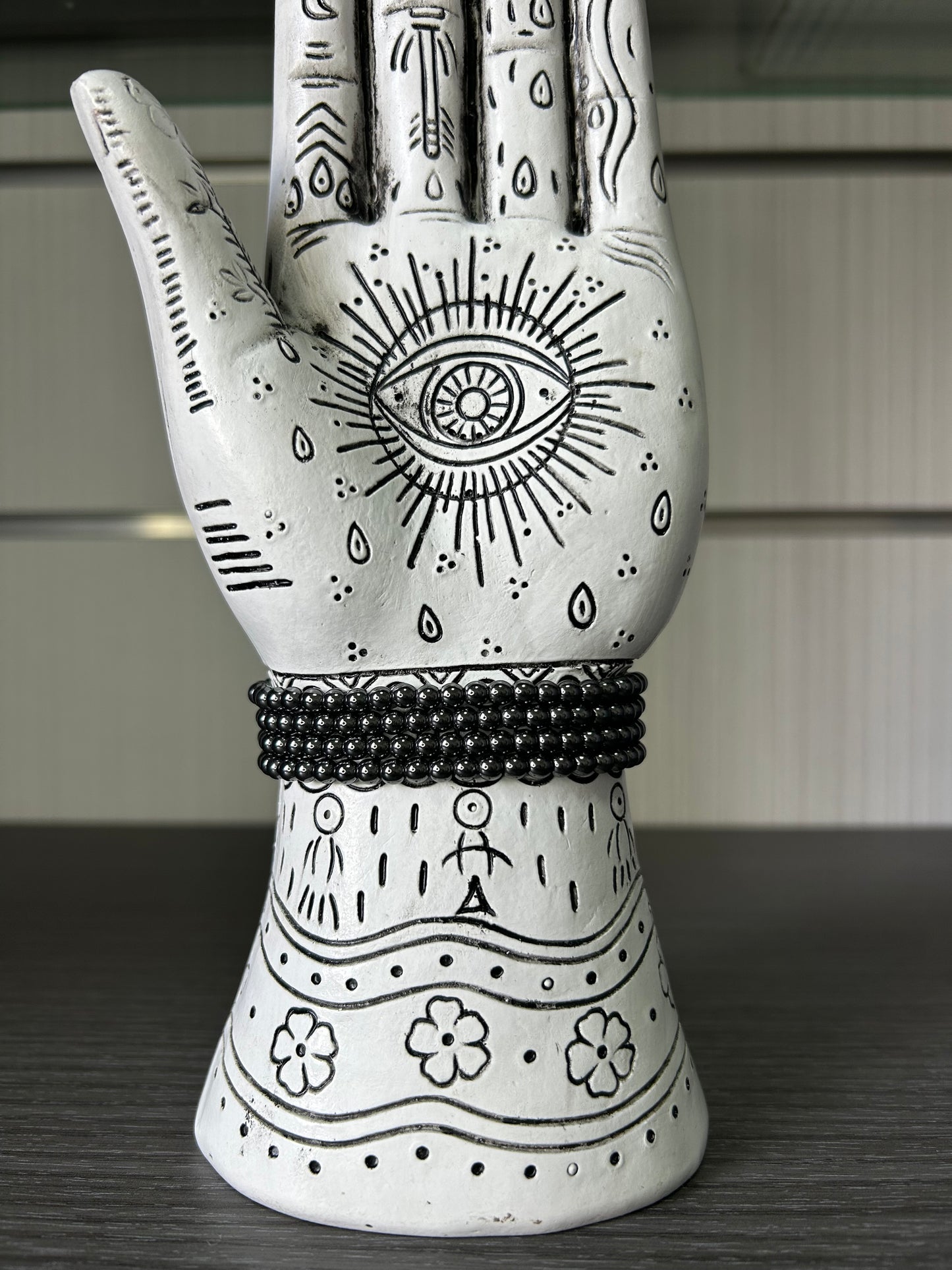 Pulsera hematite 4mm.