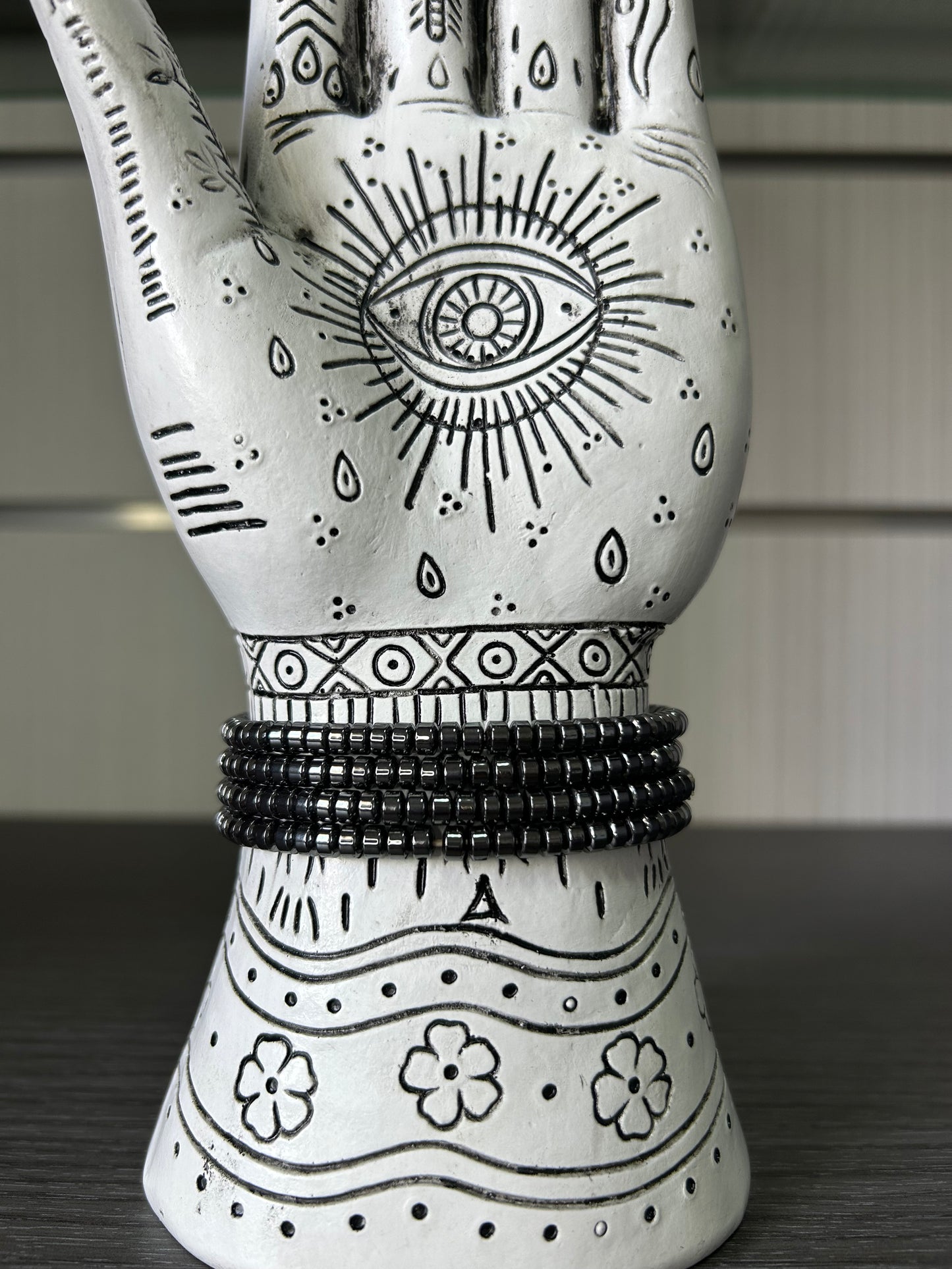 Pulseras de hematite.