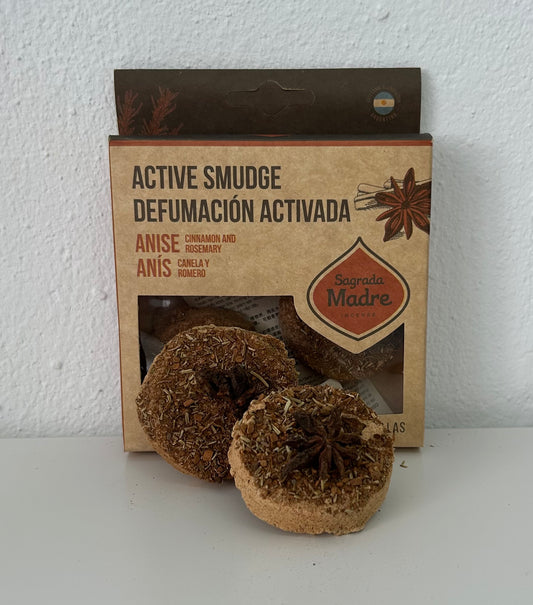 Pastillas de defunción anís, canela y romero.