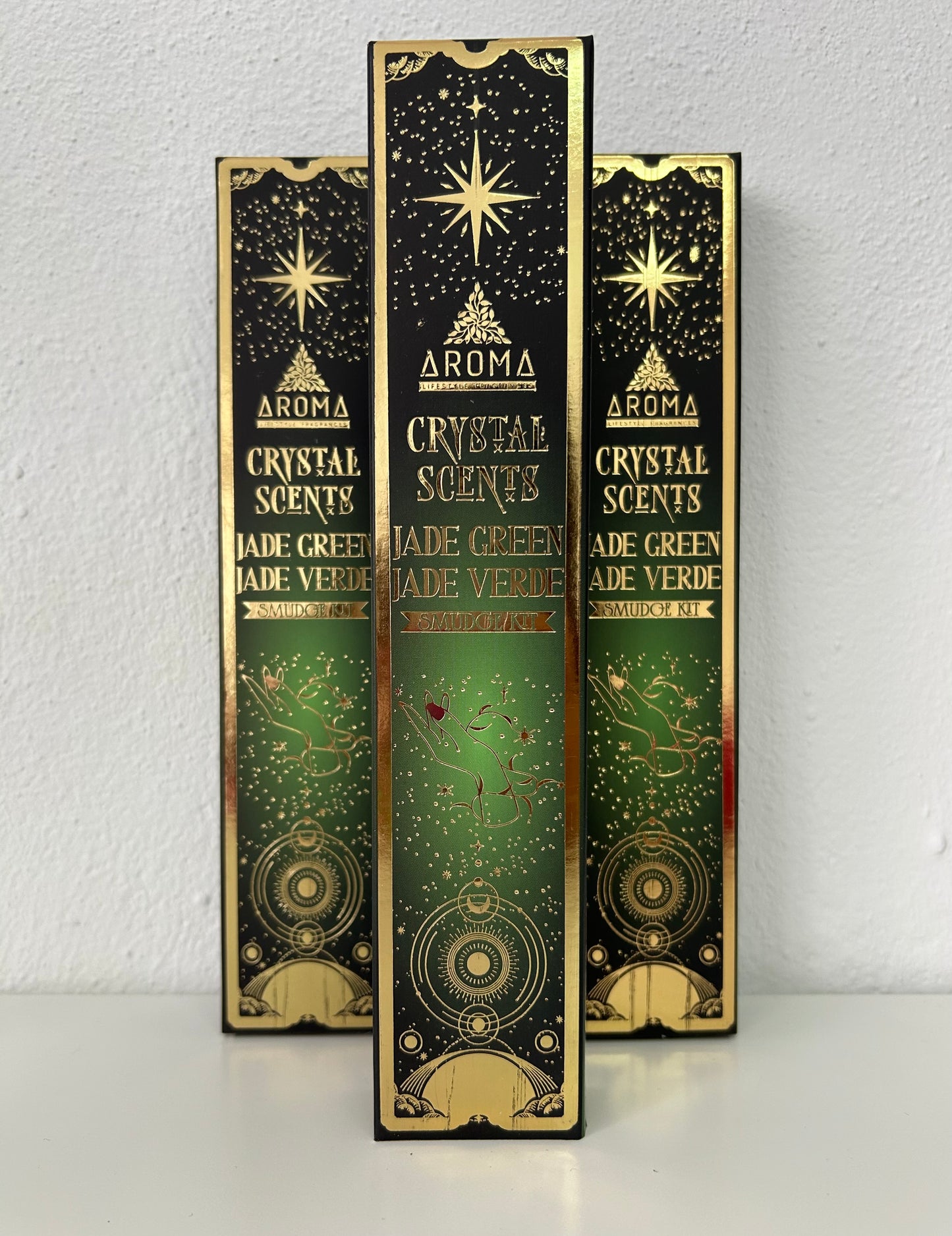 Incienso mineral jade verde