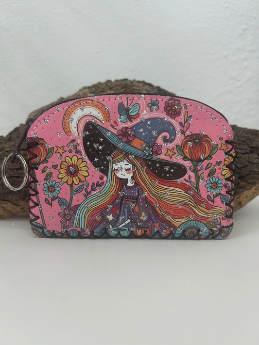 Monedero de bruja rosa