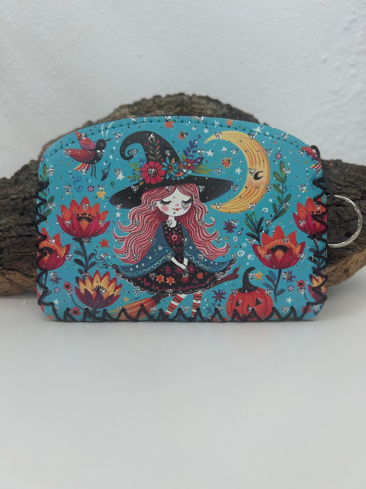Monedero de bruja azul