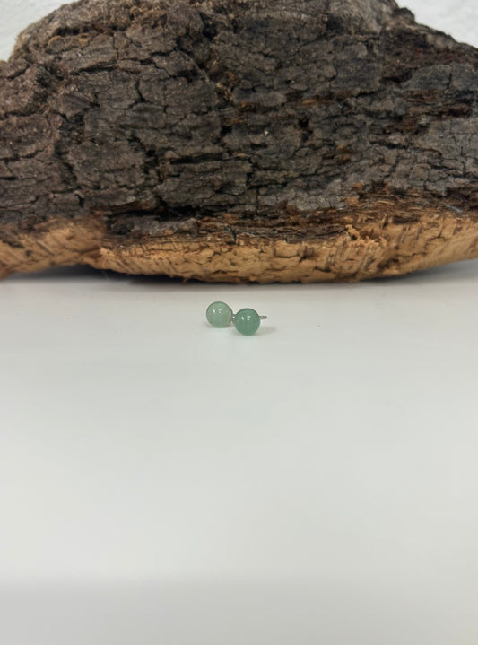 Pendiente de aventurina verde