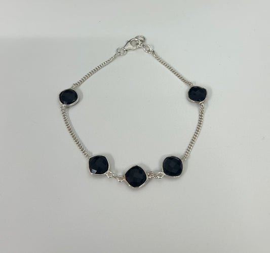 Pulsera de onix plata 925