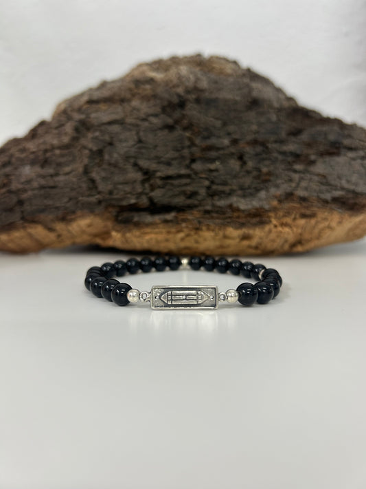 Pulsera Atlante con turmalina (plata925)