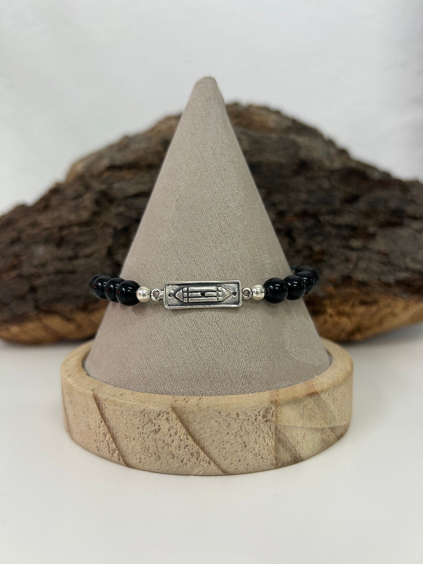 Pulsera Atlante con turmalina (plata925)