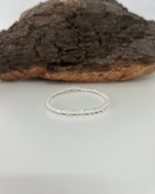 Pulsera cuarzo cristal 4mm