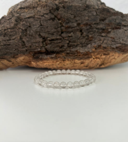 Pulsera cuarzo cristal 6mm