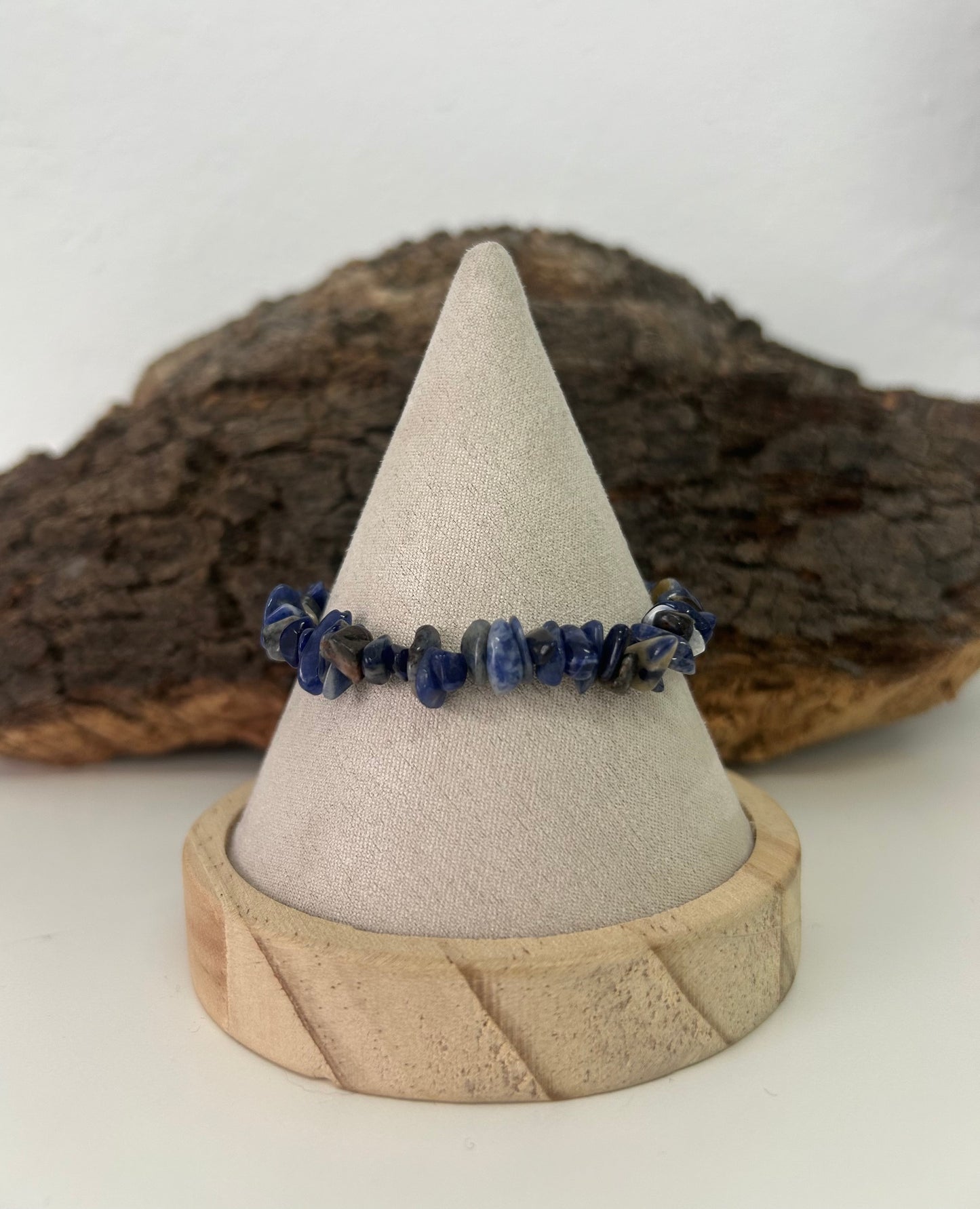 Pulsera sodalita en chips
