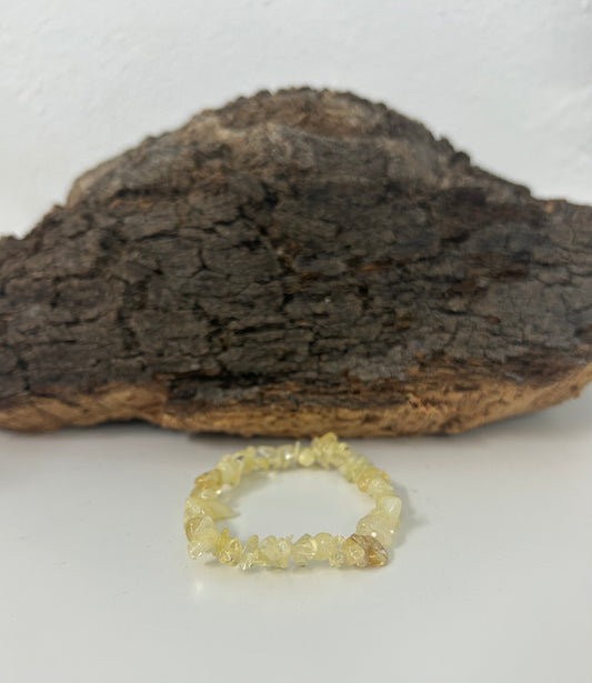 Pulsera citrino en chips