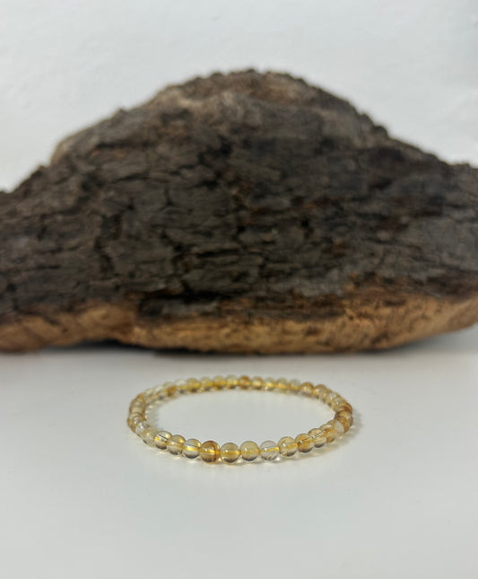 Pulsera citrino 4mm