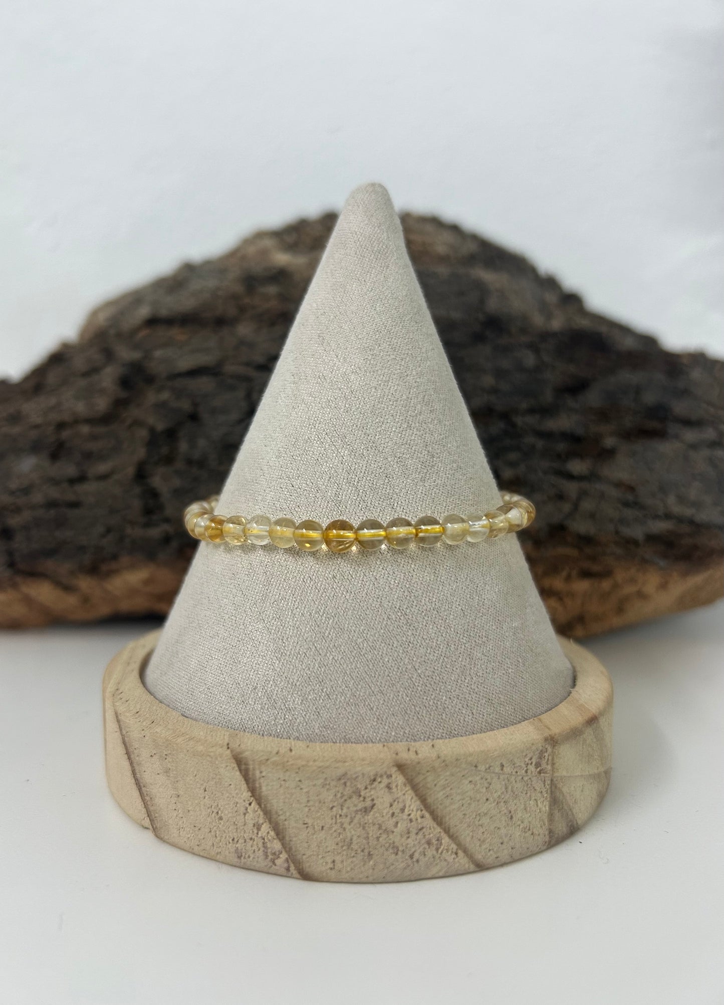 Pulsera citrino 4mm
