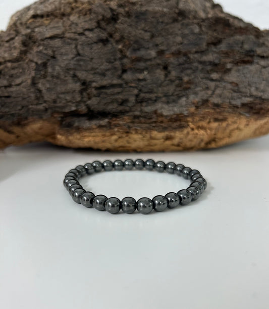 Pulsera hematite 6mm