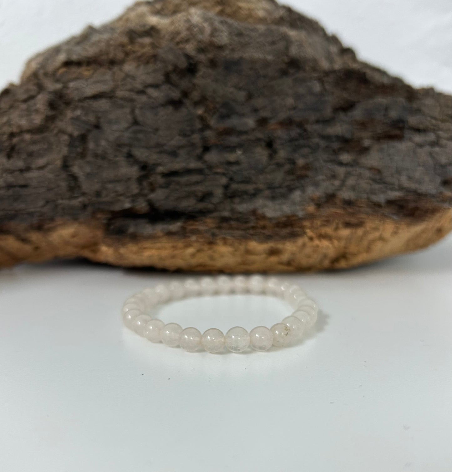 Pulsera cuarzo rosa 6mm