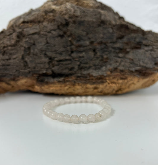 Pulsera cuarzo rosa 6mm