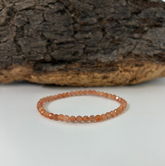 Pulsera piedra sol facetada