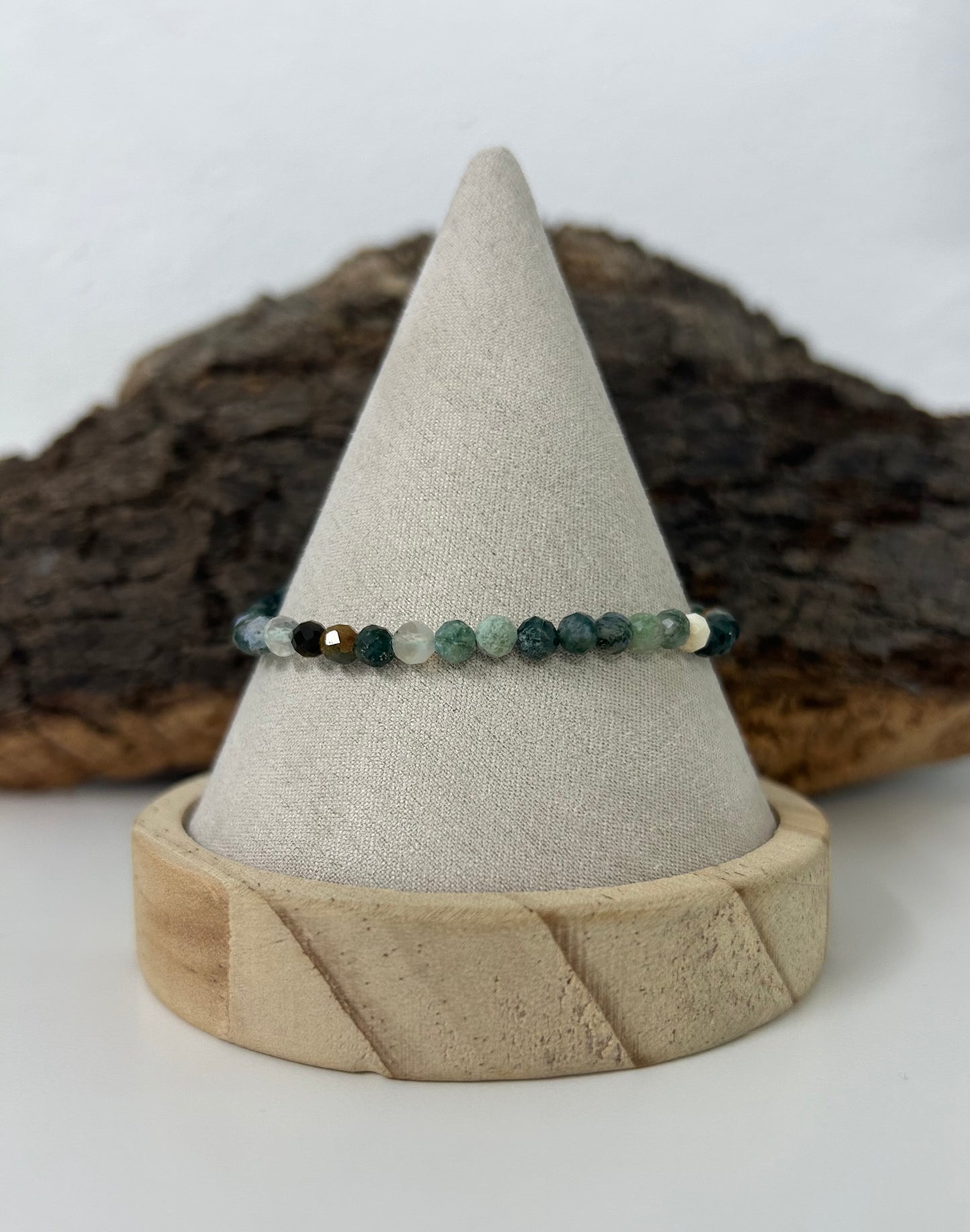 Pulsera ágata India facetada