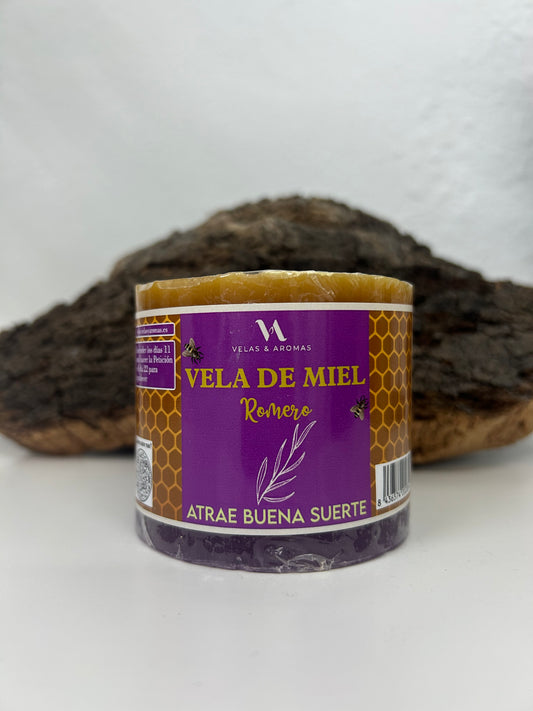 Velón doble carga miel y romero