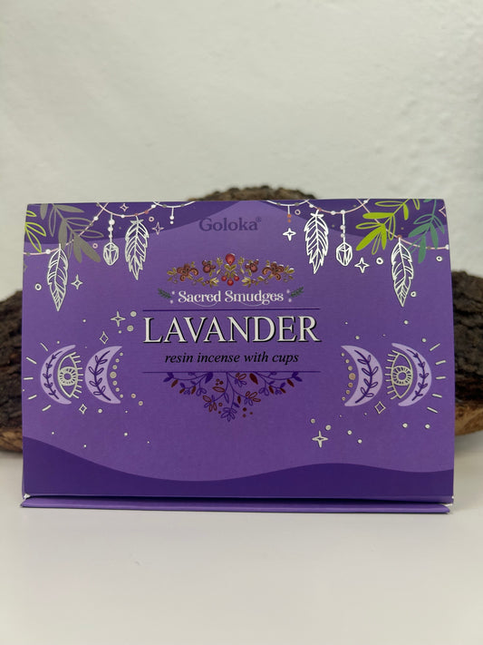 Copas de resina de lavanda para sahumar