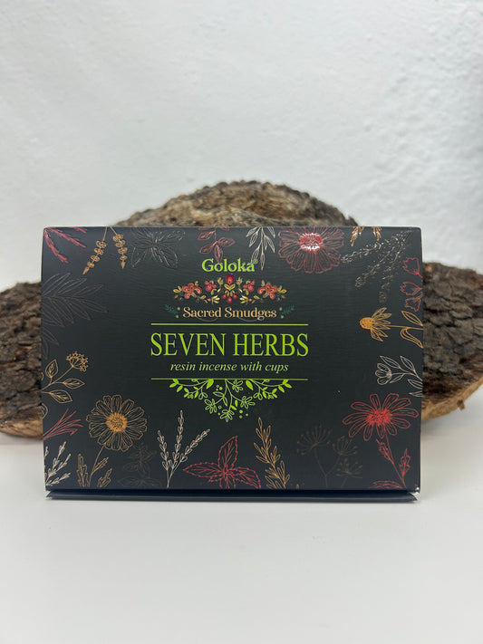 Copas de resina siete hierbas para sahumar