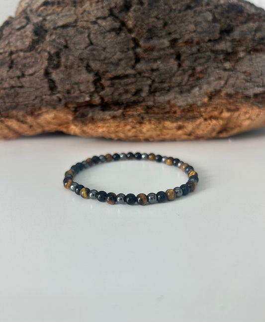 Pulsera triple protección 4mm