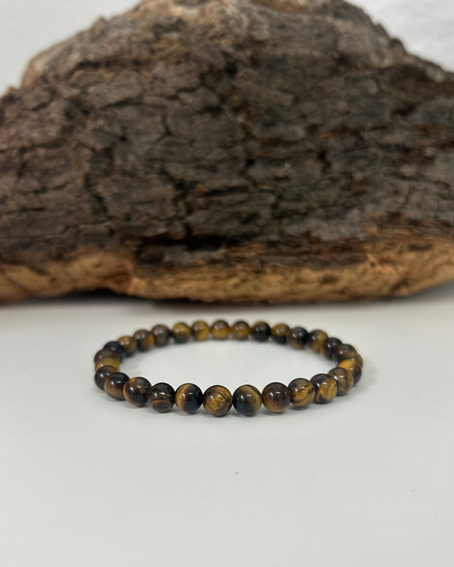 Pulsera ojo de tigre 6mm