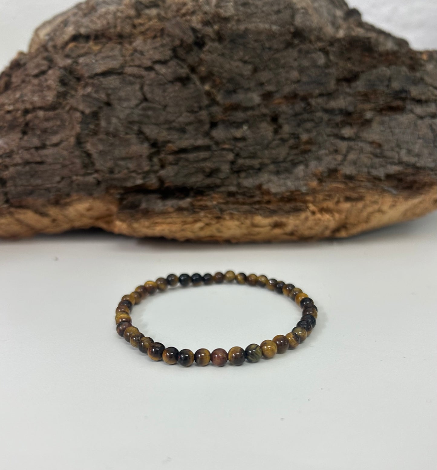 Pulsera ojo de tigre 4mm