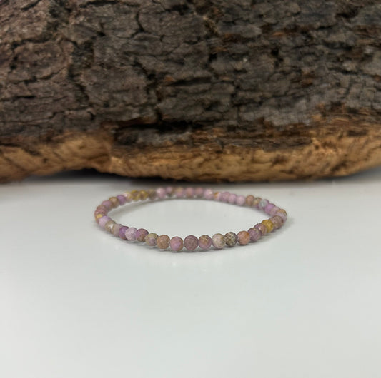 Pulsera fósfoderita facetada