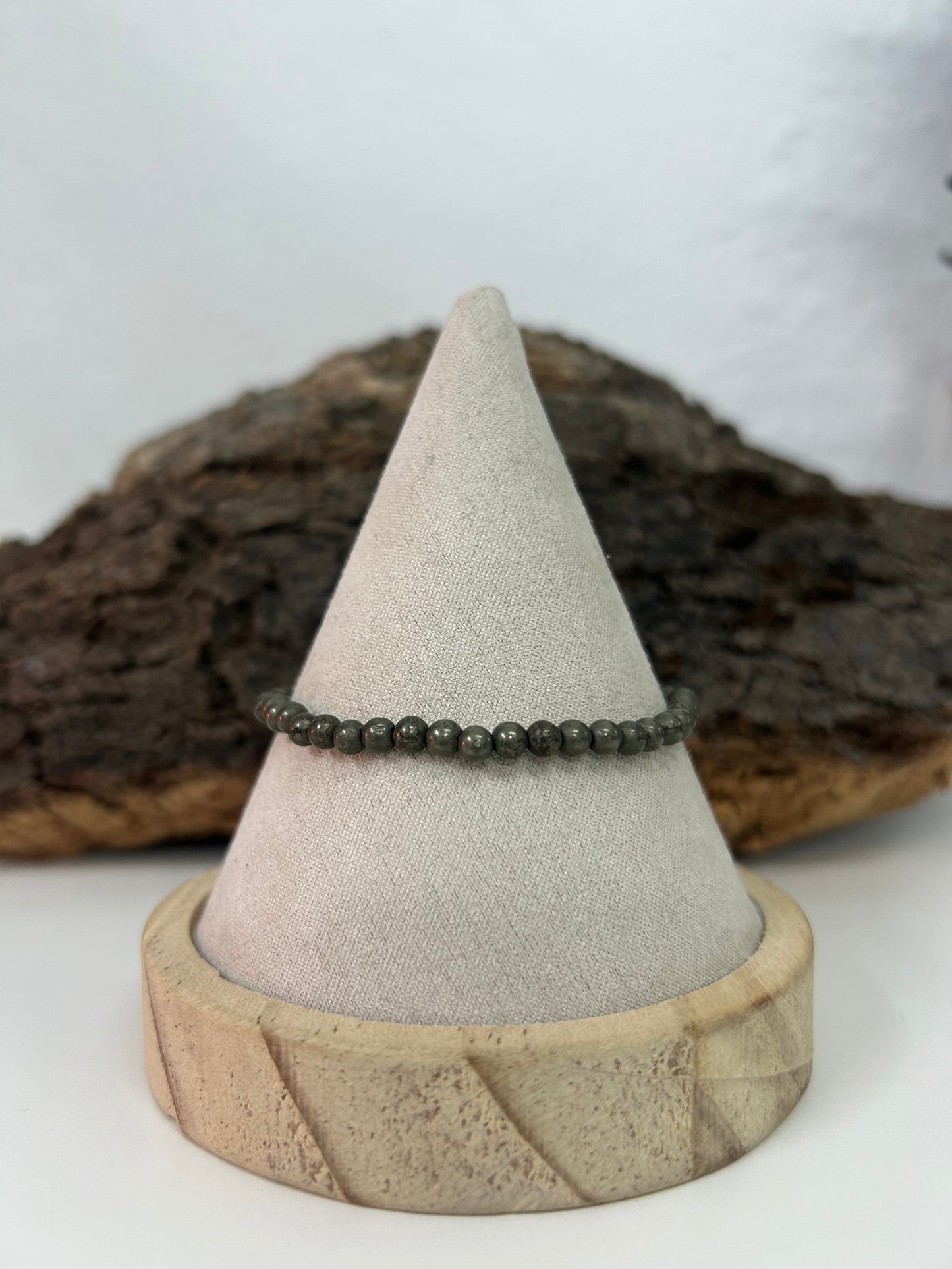 Pulsera pirita 4mm
