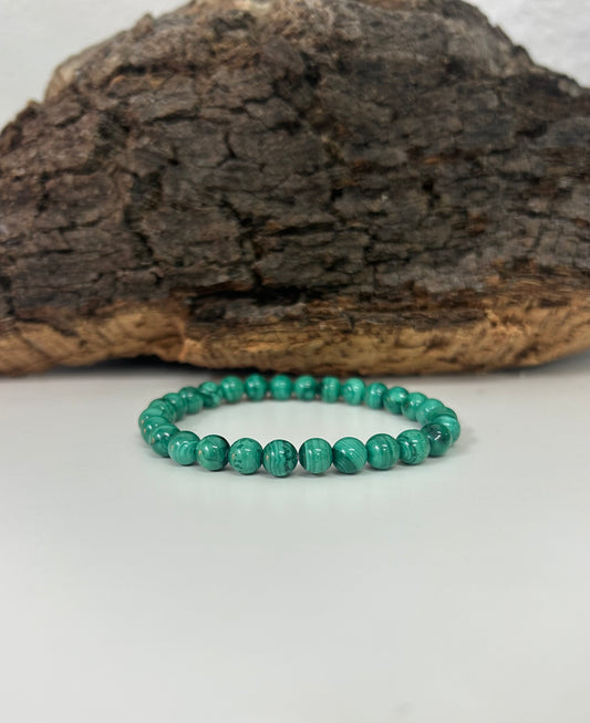 Pulsera malaquita 6mm