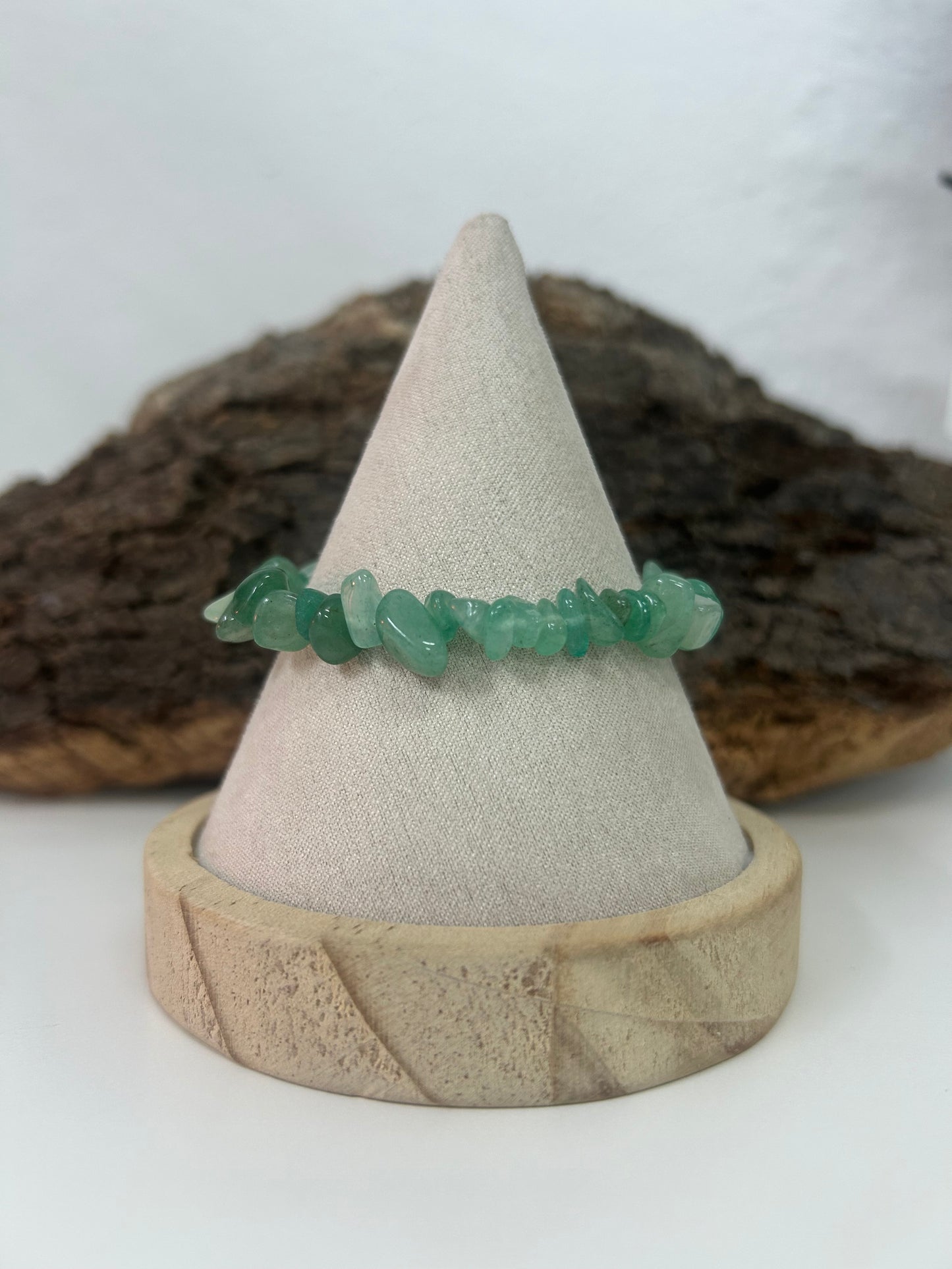 Pulsera aventurina verde chips