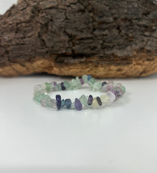 Pulsera fluorita chips