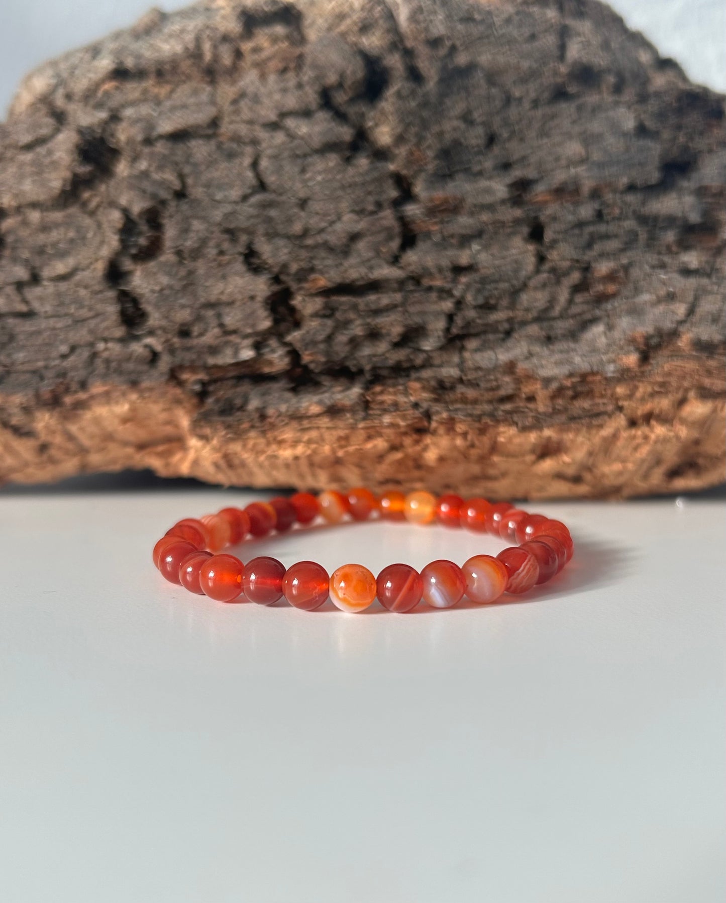 Pulsera cornalina 6mm
