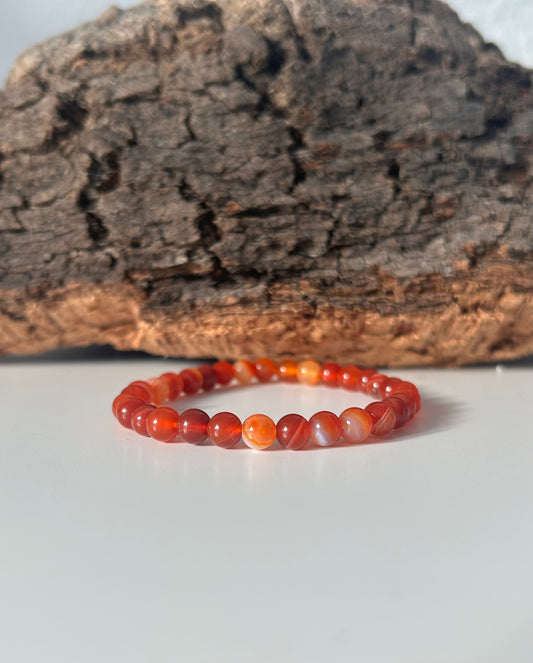 Pulsera cornalina 6mm