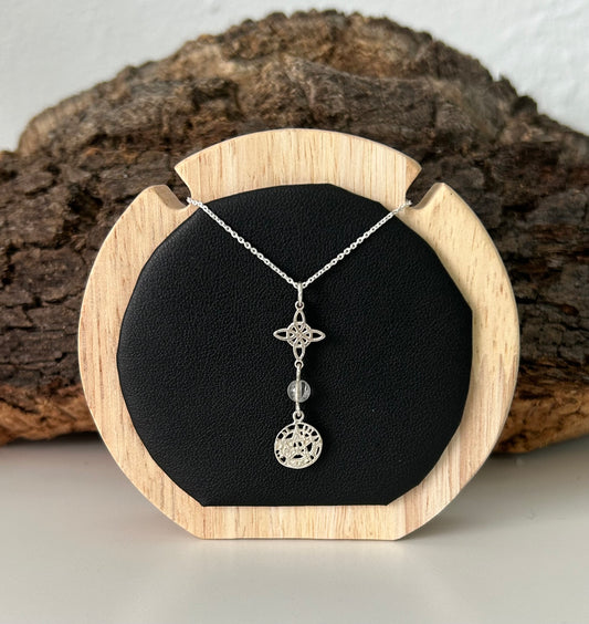 Doble protección cuarzo cristal (plata 925)