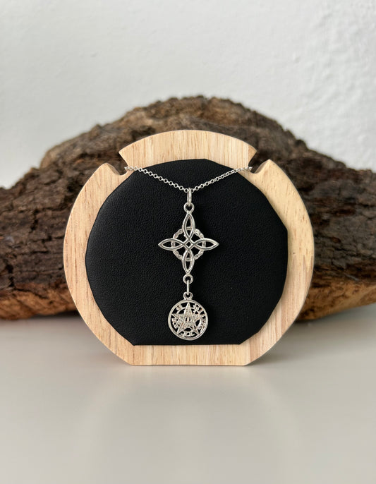 Colgante doble protección (plata 925)