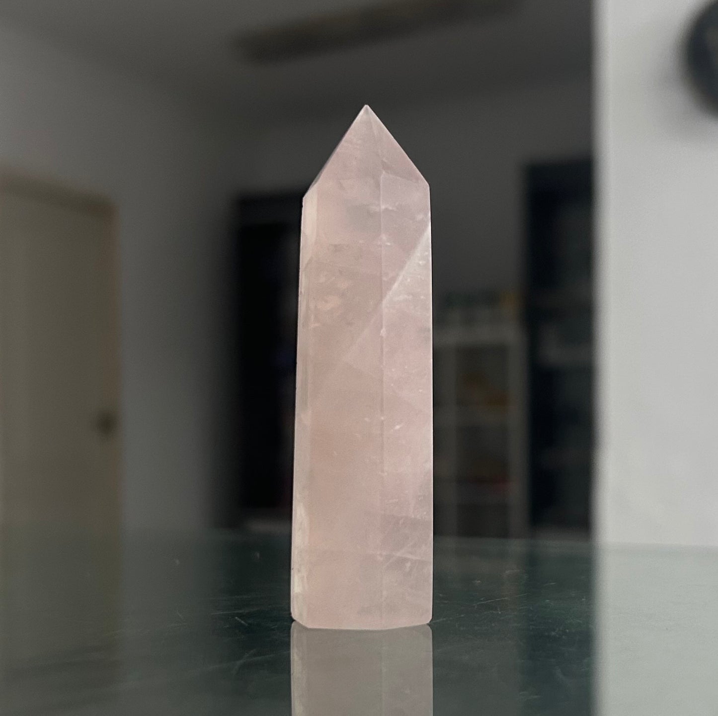 Punta cuarzo rosa