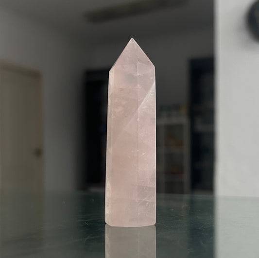 Punta cuarzo rosa