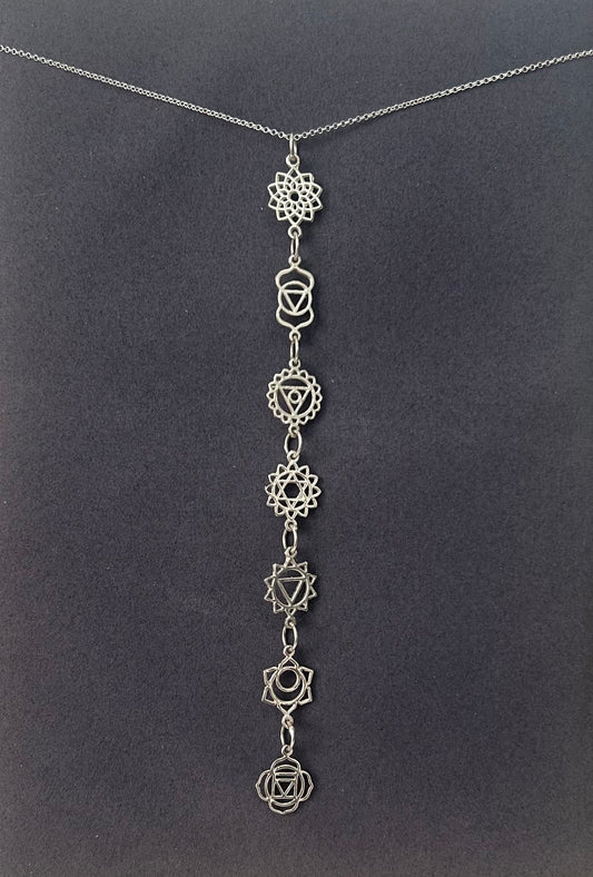 Gargantilla siete chakras (plata 925)