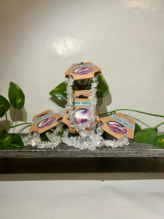 Pulsera de cuarzo cristal.